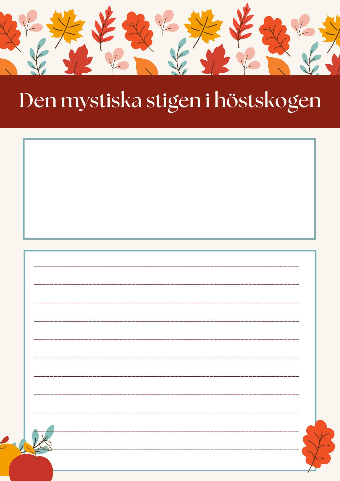 Skriv en höstberättelse (20 st)