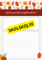 Skriv en höstberättelse (20 st)