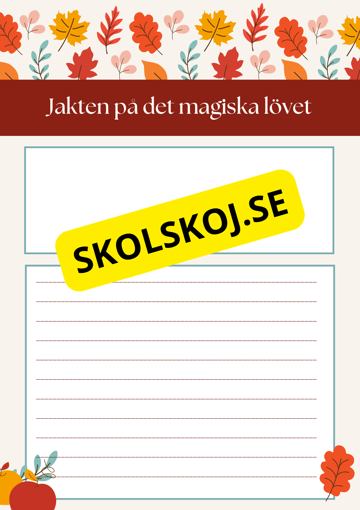 Skriv en höstberättelse (20 st)