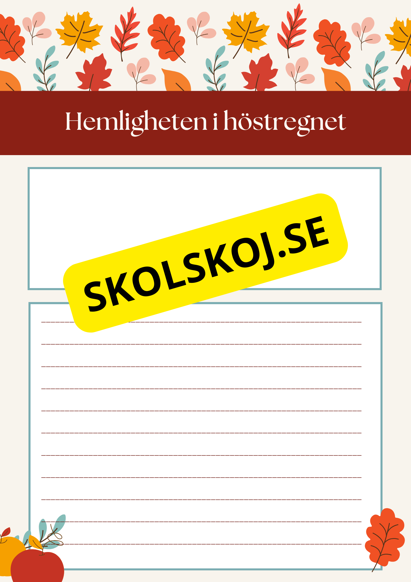 Skriv en höstberättelse (20 st)