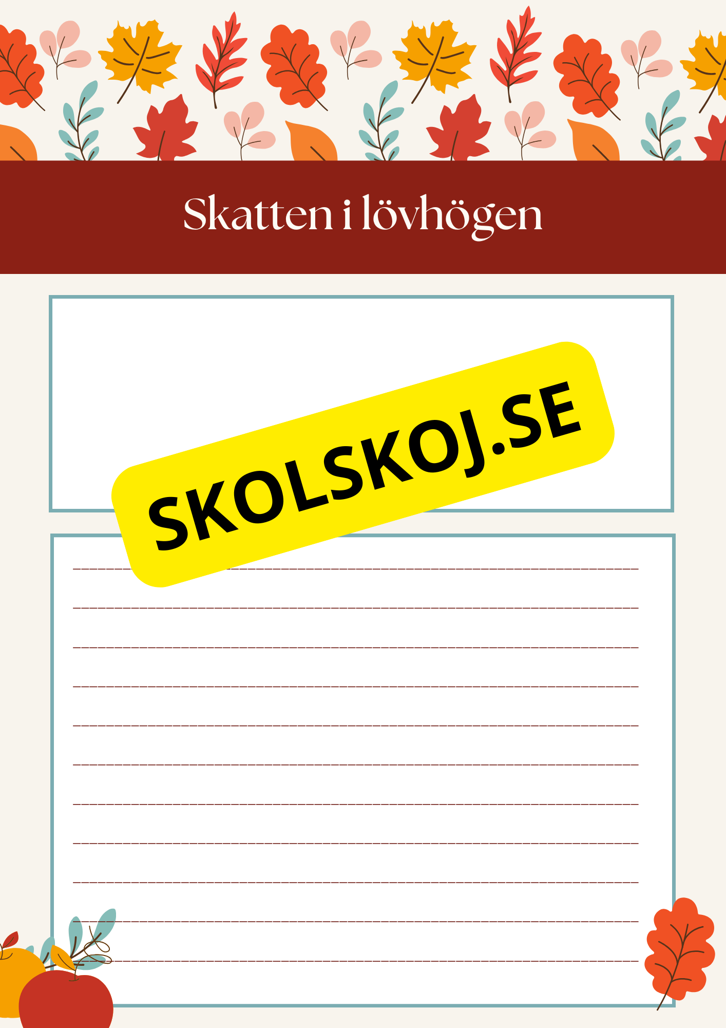 Skriv en höstberättelse (20 st)
