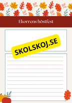 Skriv en höstberättelse (20 st)
