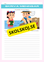 Skriv meningar till bilden - Årskurs 3 - 6