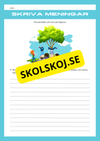 Skriv meningar till bilden - Årskurs 3 - 6