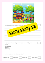 Skriv meningar till bilden - Årskurs 3 - 6
