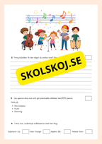Skriv meningar till bilden - Årskurs 3 - 6