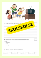 Skriv meningar till bilden - Årskurs 3 - 6