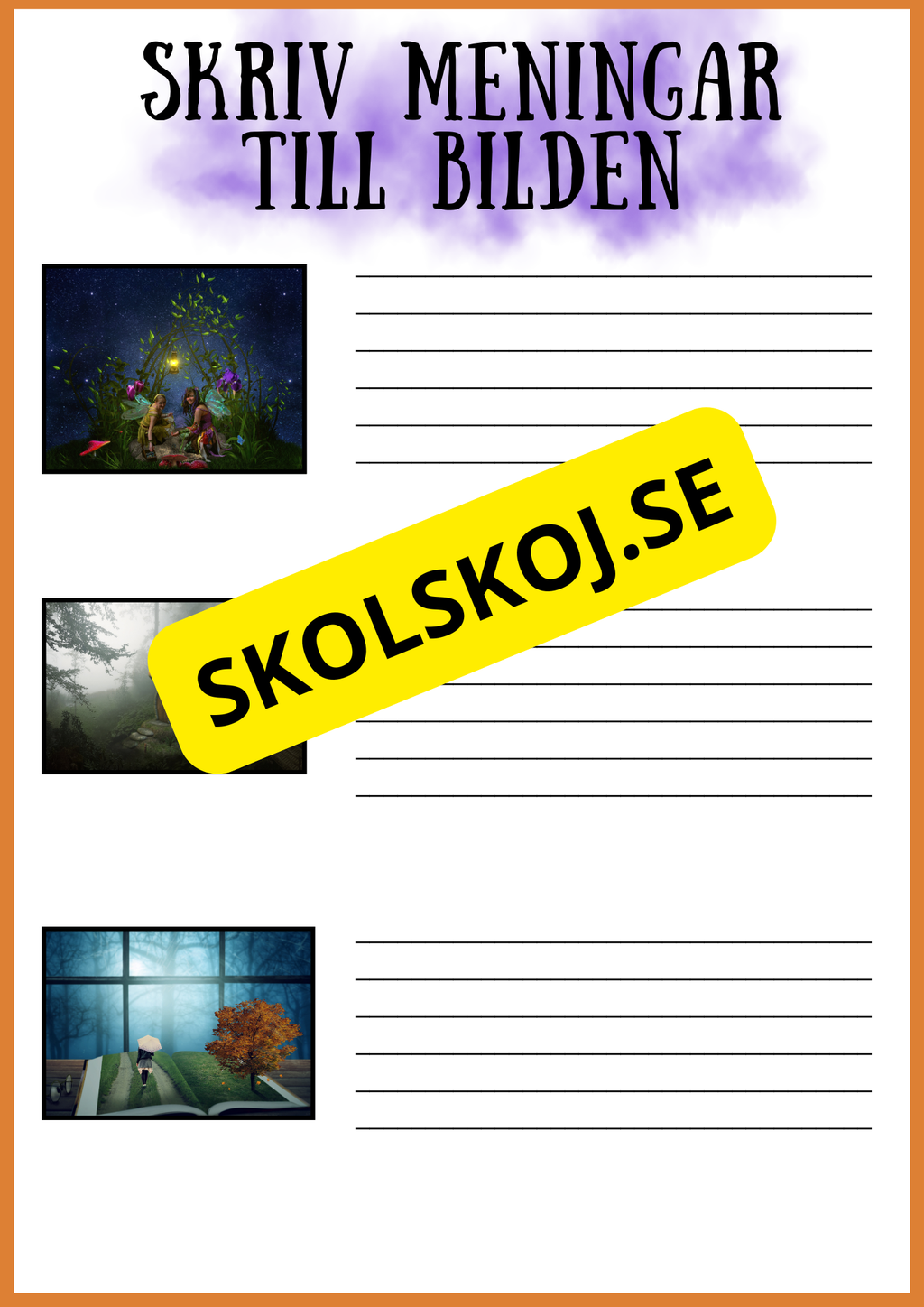 Skriv meningar till bilden