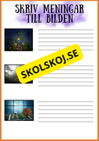 Skriv meningar till bilden