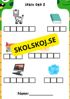 Skriva ord och meningar