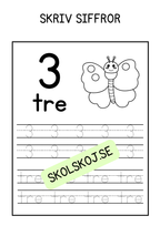 Skriv siffror 0-10
