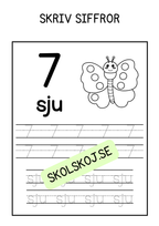 Skriv siffror 0-10