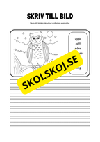 Skriv till bild - Ordlista som stöd