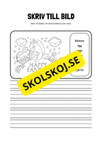 Skriv till bild - Ordlista som stöd