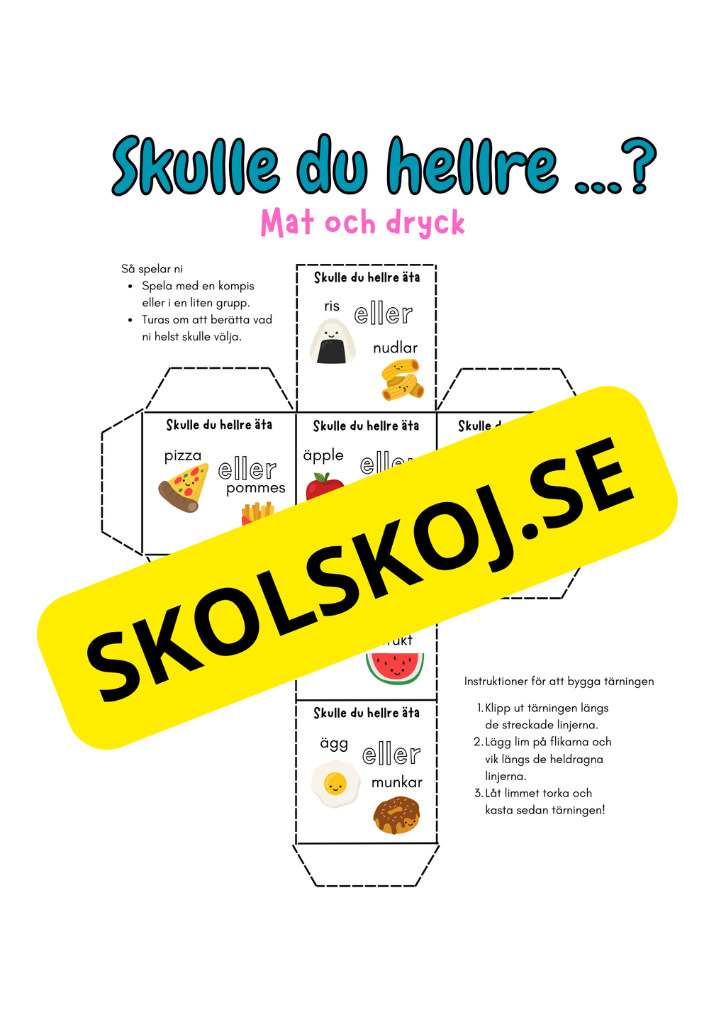 Skulle du hellre - Mat och dryck