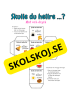 Skulle du hellre - Mat och dryck