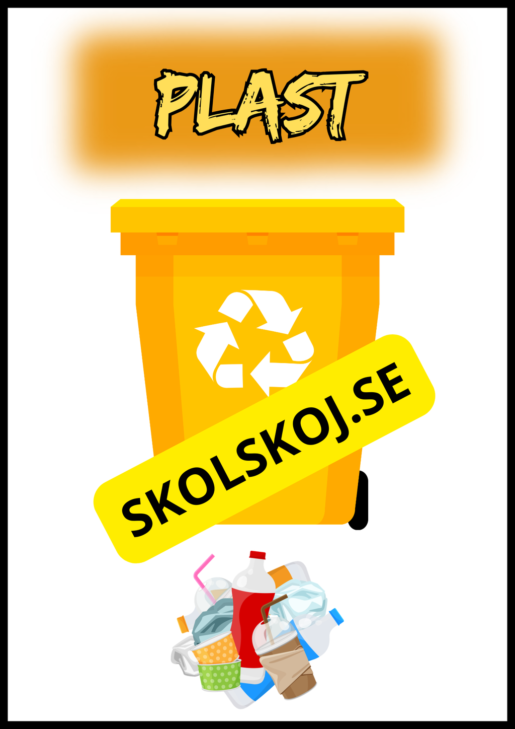 Skyltar till källsortering