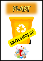 Skyltar till källsortering