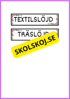 Skyltar till schema på tavlan