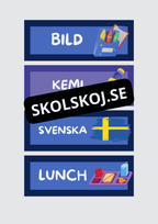 Skyltar till schema på tavlan