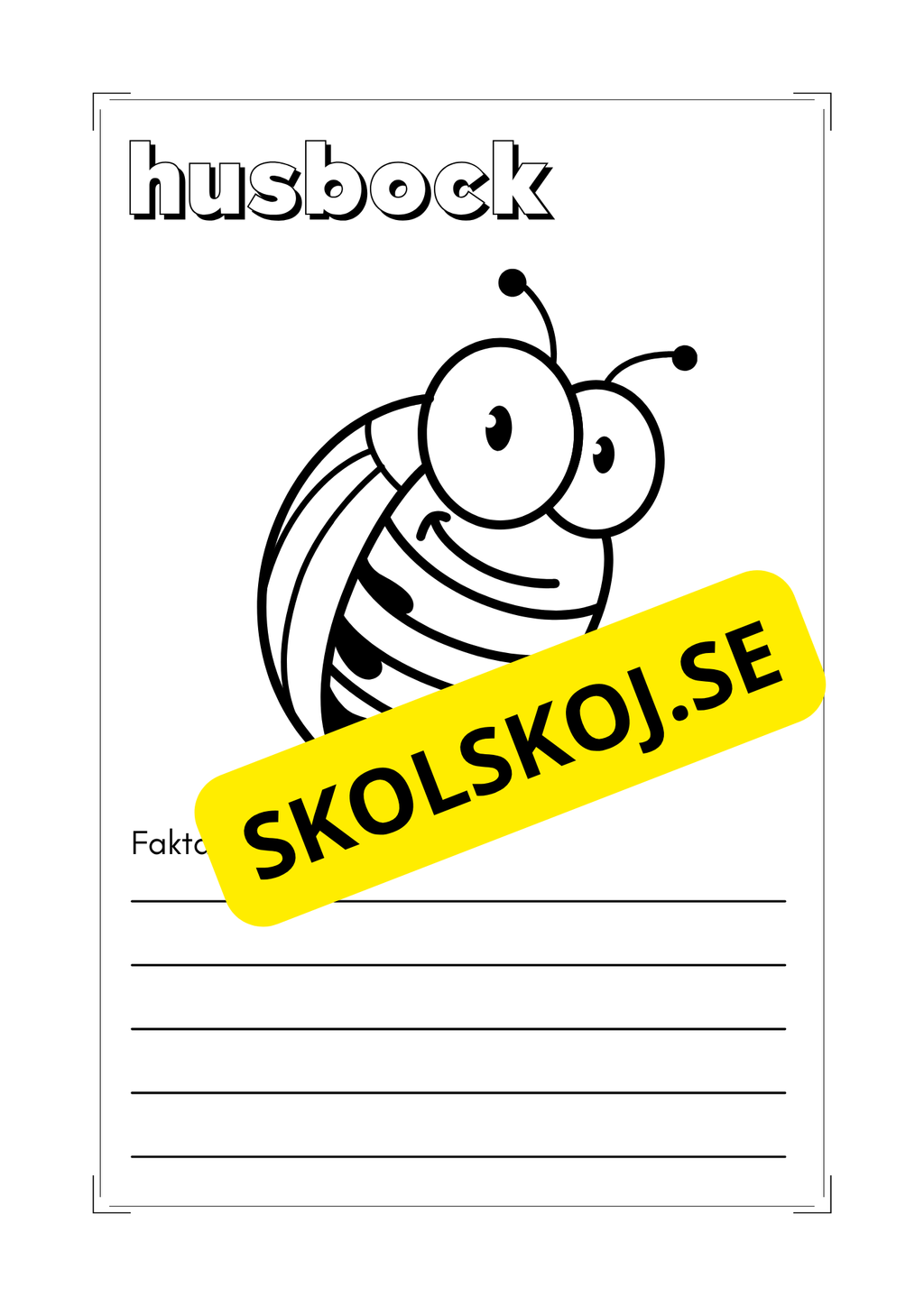 Småkryp - Färglägg och skriv