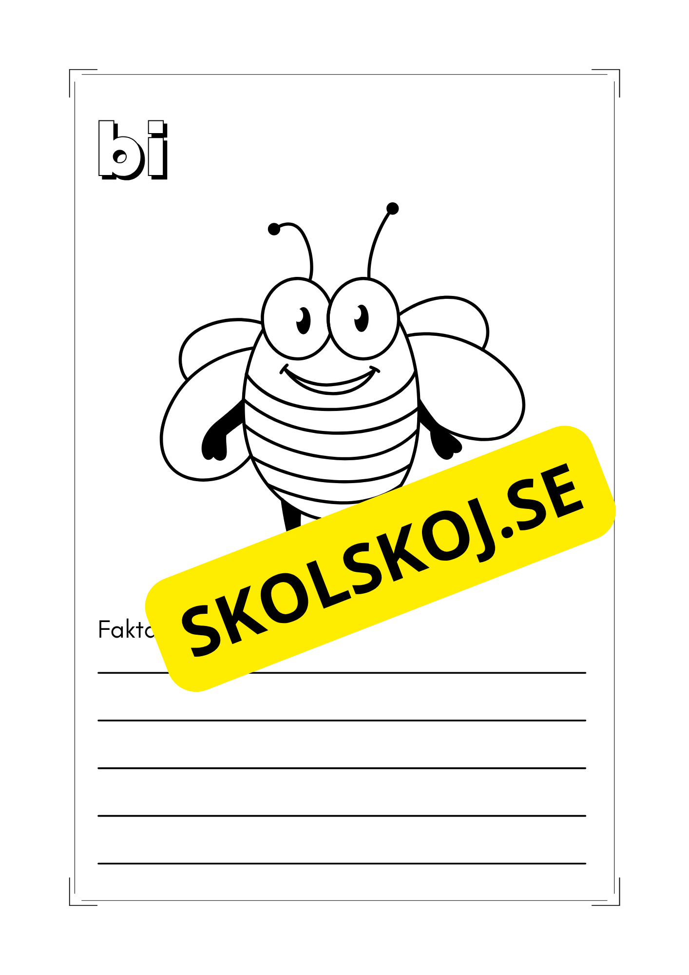 Småkryp - Färglägg och skriv
