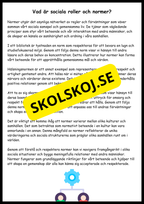 Sociala roller och normer - Årskurs 4 - 6 (44 sidor)
