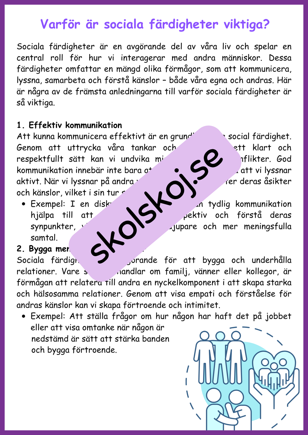 Social färdighetsträning - Bygg bättre relationer