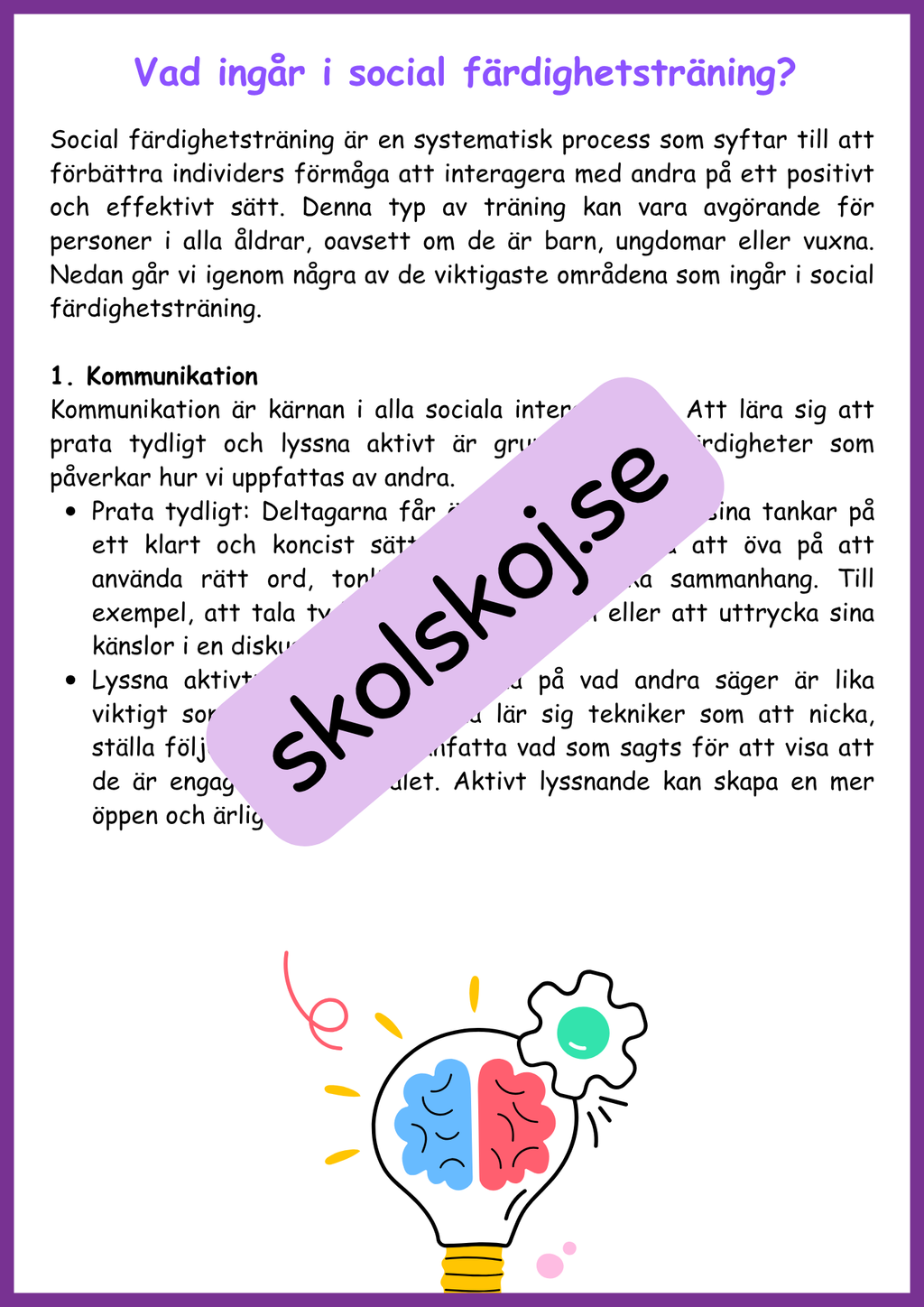 Social färdighetsträning - Bygg bättre relationer