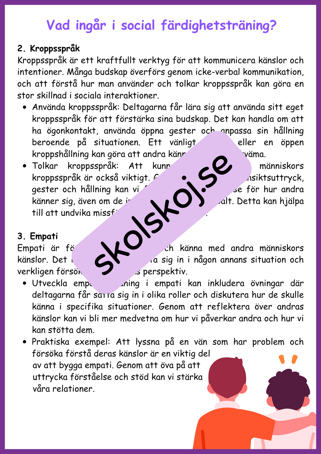 Social färdighetsträning - Bygg bättre relationer