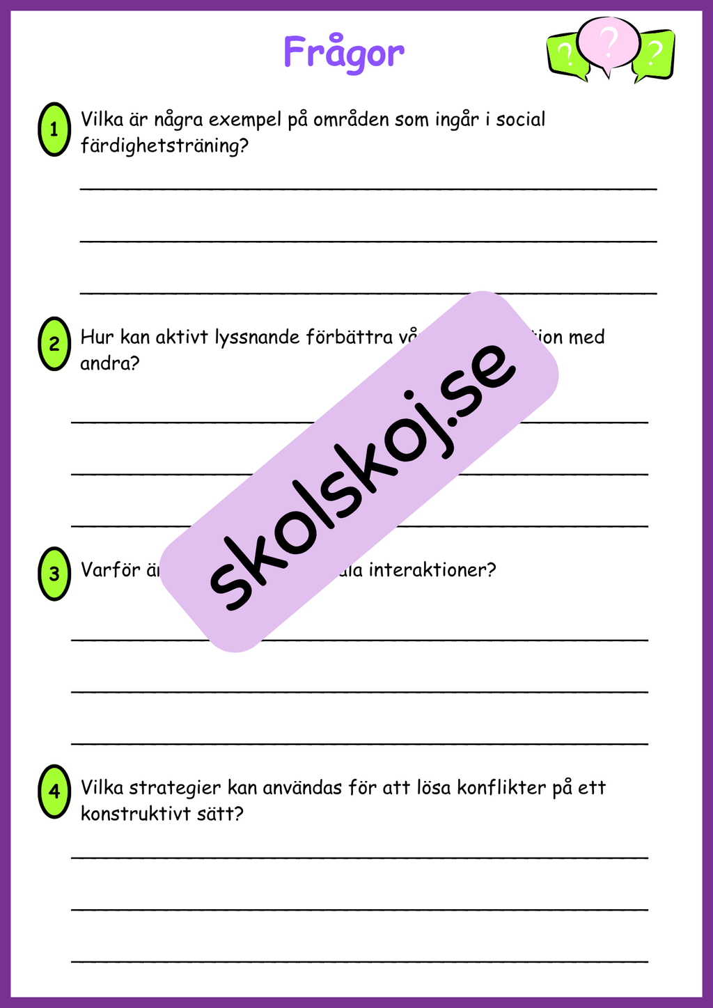 Social färdighetsträning - Bygg bättre relationer