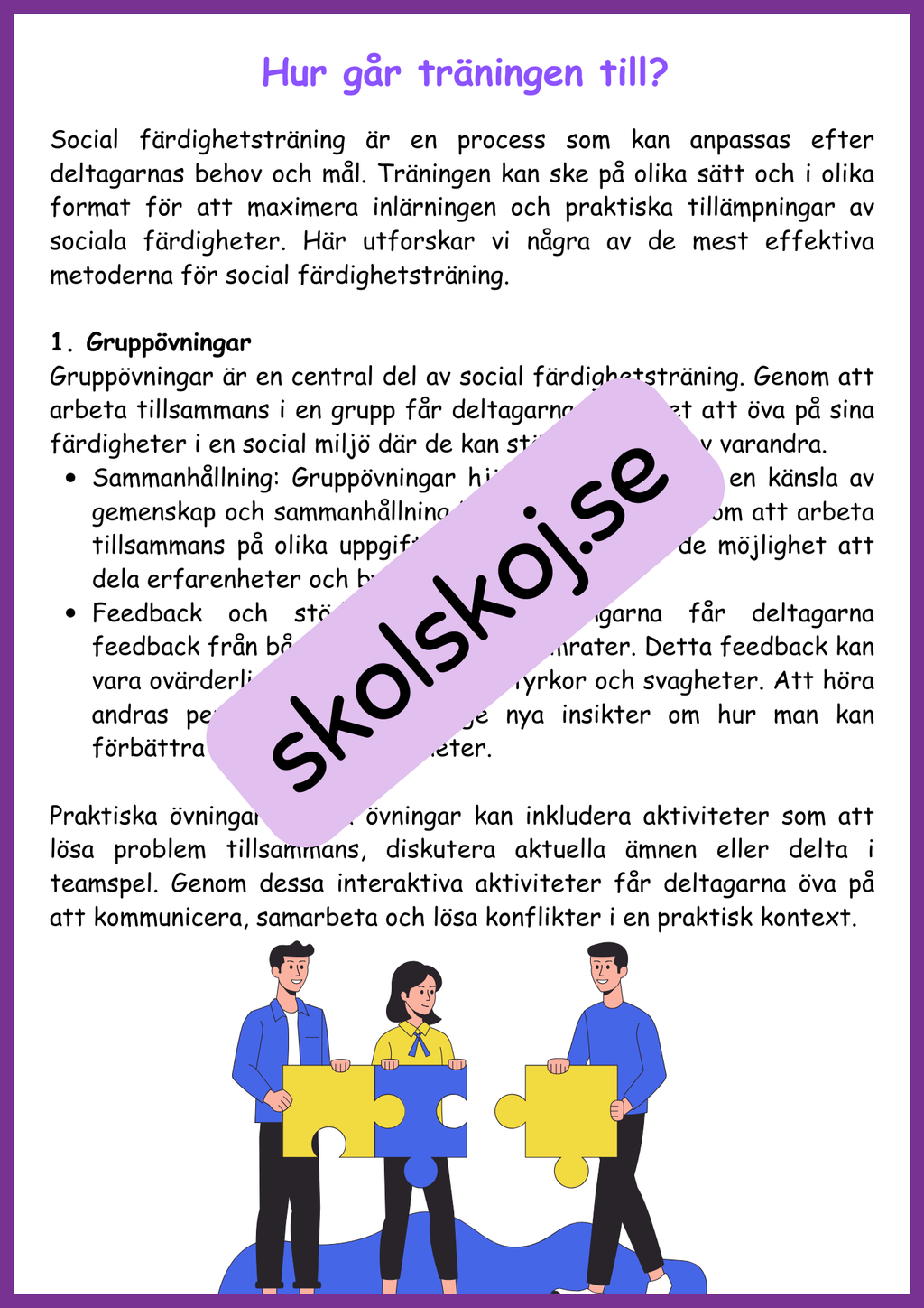 Social färdighetsträning - Bygg bättre relationer