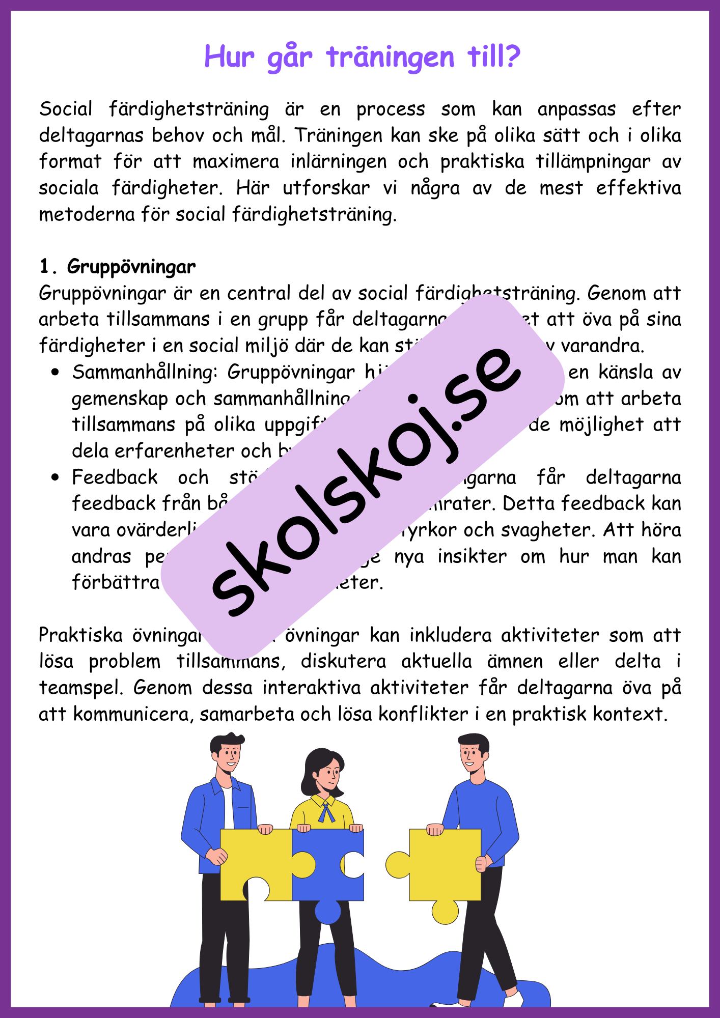 Social färdighetsträning - Bygg bättre relationer