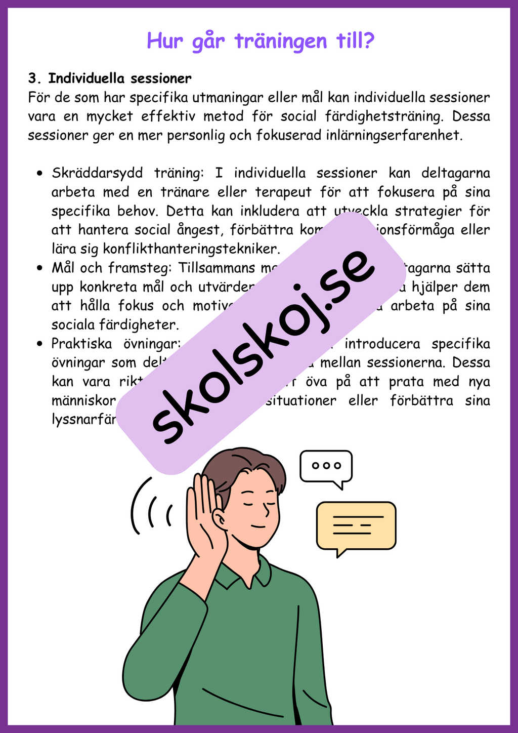 Social färdighetsträning - Bygg bättre relationer