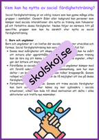 Social färdighetsträning - Bygg bättre relationer