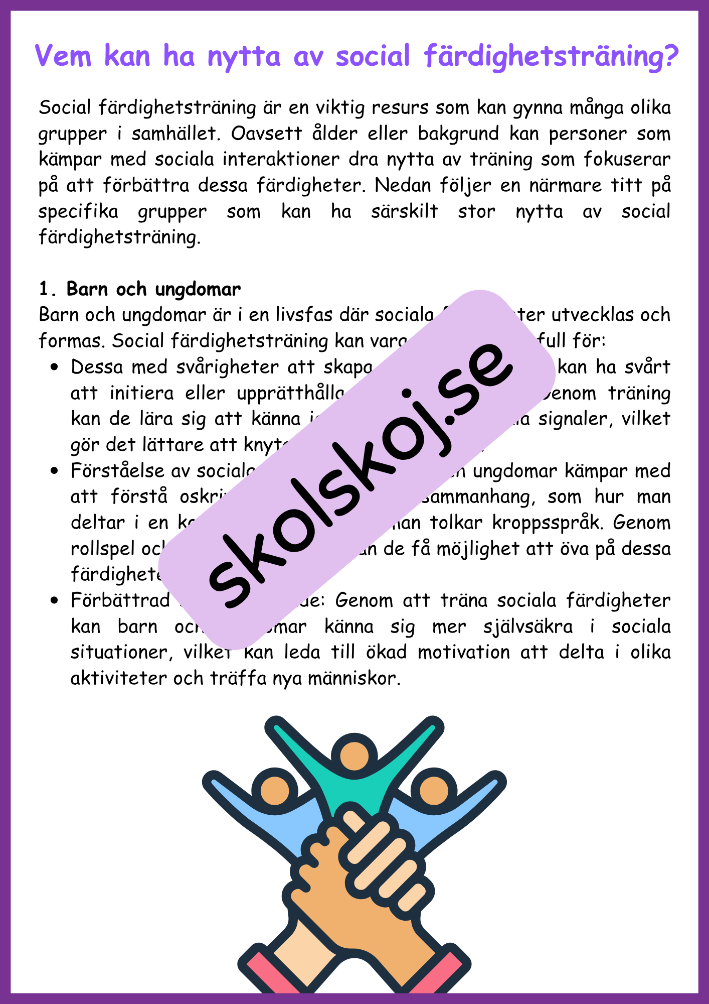 Social färdighetsträning - Bygg bättre relationer