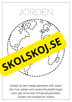 Solsystemet - Spåra och färglägg