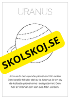 Solsystemet - Spåra och färglägg