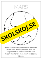 Solsystemet - Spåra och färglägg