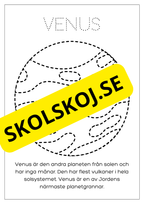 Solsystemet - Spåra och färglägg
