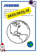 Solsystemet - Kortfakta och frågor (17 sidor)