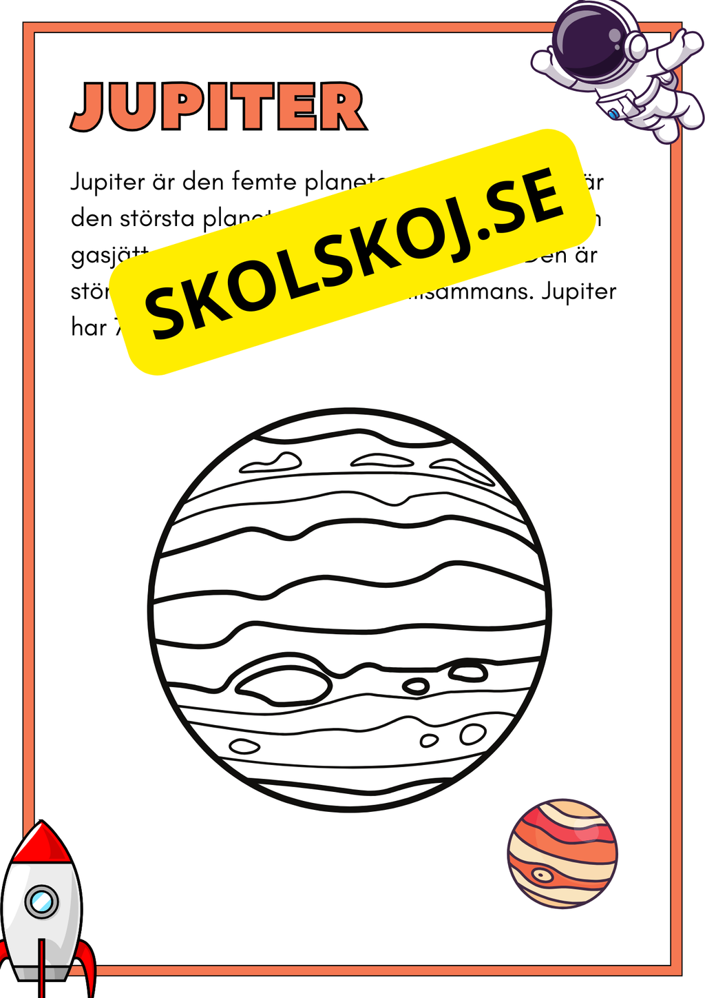 Solsystemet - Kortfakta och frågor (17 sidor)