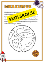 Solsystemet - Kortfakta och frågor (17 sidor)