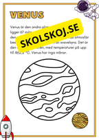 Solsystemet - Kortfakta och frågor (17 sidor)