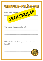 Solsystemet - Kortfakta och frågor (17 sidor)
