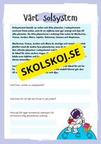 Solsystemet och lite till - Häfte