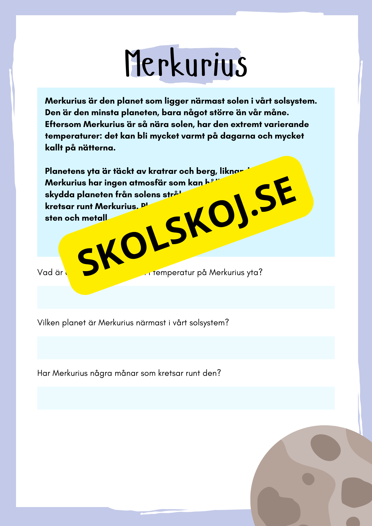 Solsystemet och lite till - Häfte