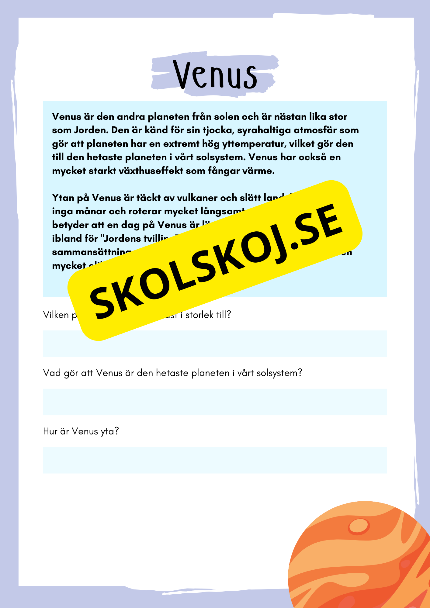 Solsystemet och lite till - Häfte