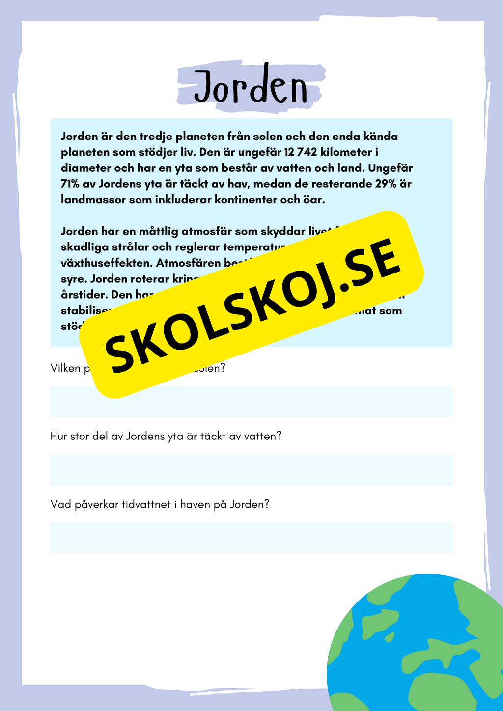 Solsystemet och lite till - Häfte