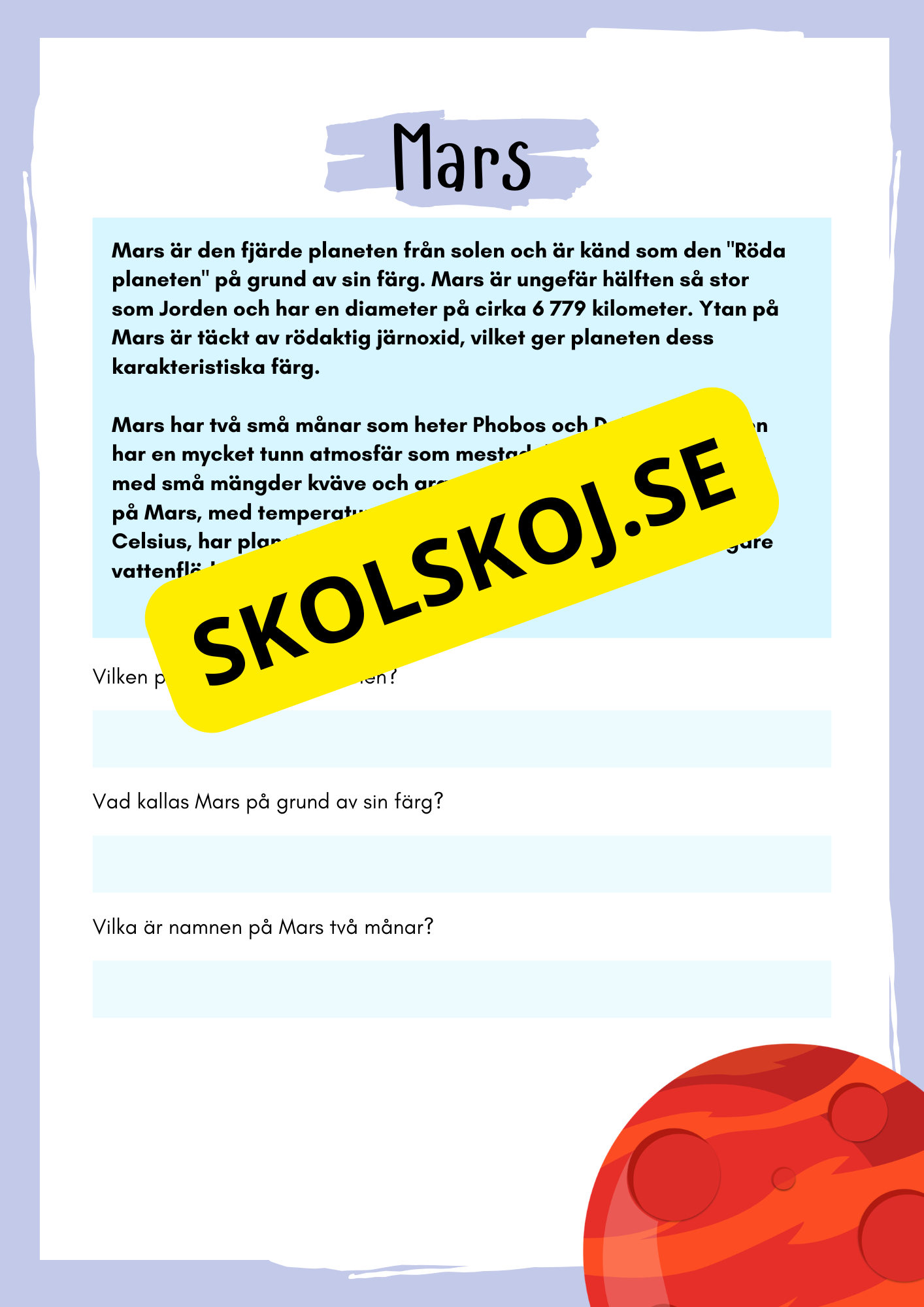 Solsystemet och lite till - Häfte